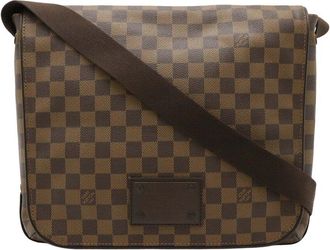 Louis Vuitton Brown Damier Ebene Brooklyn Mm (Authentic Pre-Loved)