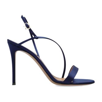 Gianvito Rossi Dames, Schoenen, Blauw, Maat: 39 EU Satijn