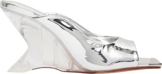 Mammut Schoenen, Dames, Grijs, 38 EU, Leer, Amber Wedge Sandaal