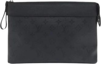 Louis Vuitton Pre-owned Pochette Handbag - Heren - Vintage Clutch - Zwart - ONE Size - Leer - Vintage