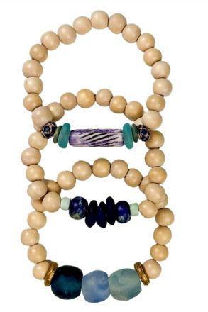 Twine & Twig Womens Trio Bracelet Set In Maldives