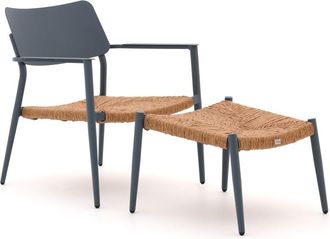 Bellagio la vita attrattiva Bellagio Cino lounge tuinstoel met voetenbank stapelbaar