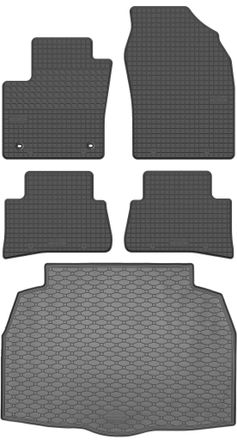 OEM Juego De Alfombrillas De Goma Para Coche Y Alfombrilla Para Maletero Para Toyota C-hr I Crossover (2017-2023)