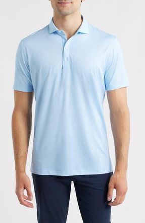 Johnnie-O Rud Geo Print Performance Jersey Polo in Maliblu at Nordstrom, Size Medium