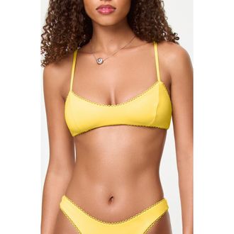 L*Space Whimsy Bikini Top in Ditsy at Nordstrom, Size X-Large