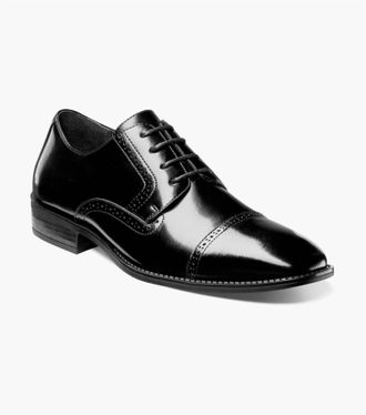 Stacy Adams Mens Abbott Cap Toe Oxfords In Black