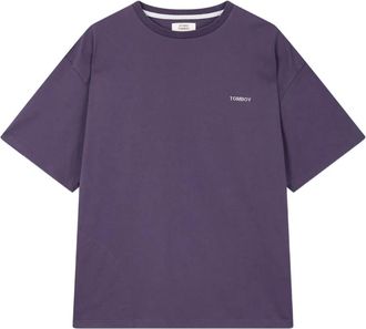 STUDIO TOMBOY logo-print T-shirt - Purple