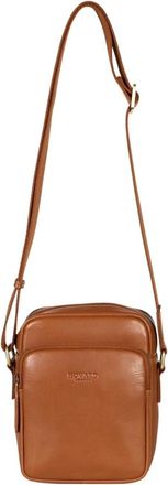 Howard London Cross Body Bag Eddie - Heren - Schoudertassen - Beige - ONE Size - Leer - Tassen