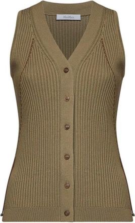 Max Mara Tops, Dames, Groen, L, Katoen, Top