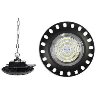 Trade Shop Trade Shop - Lampada Led Industriale A Disco Ufo Catena 100w Capannone Luce 6500k F100w-nf9