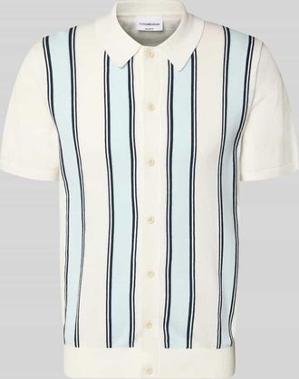 Lindbergh Lindbergh Polo-Cardigan mit 1/2-Arm in Offwhite, Gr&ouml;&szlig;e XXXL