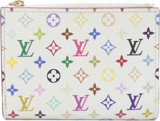 Louis Vuitton White Coated Canvas Wallet (Bi-Fold) (Pre-Owned)