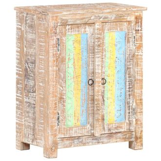 vidaXL Vidaxl - Aparador De Madera De Mango Rugosa 61x35x76 Cm