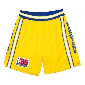 Mitchell & Ness NBA Authentic Shorts Golden State Warriors 1980-81 Yellow Blue ASHRSB19006-GSWYELL80