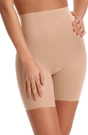 Commando Featherlight Control High Waist Shaping Shorts in Beige at Nordstrom, Size X-Small