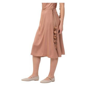 Kocca Midi Skirts, female, Brown, Size: XL Sleek Slim Fitting Skirt