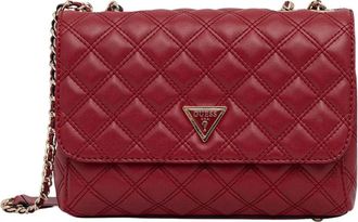 Guess Giully Crossbody Tas - Dames - Schoudertassen - Rood - ONE Size - Polyester - Tassen
