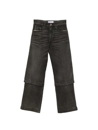 The Attico Die Attico-Jeans aus schwarzer Baumwolle