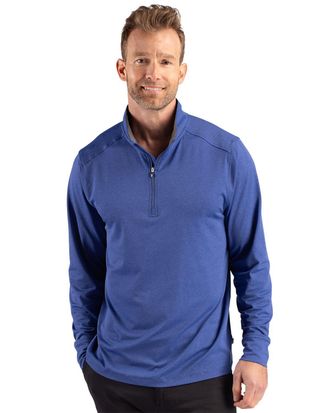 Cutter & Buck Forge Recycled Four-Way Stretch Mens Quarter Zip Pullover