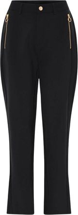 C.Ro Dames, Broeken, Zwart, Maat: XL