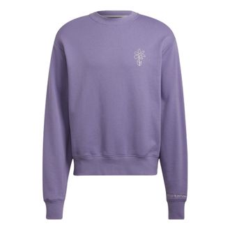 adidas originals Sports Round Neck Pullover Casual Purple HI6016