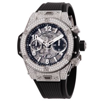 Hublot Big Bang Unico Titanium Chronograph Automatic Diamond Mens Watch 441.NX.1171.RX.1704