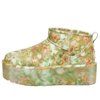 UGG (WMNS) UGG Classic Ultra Mini Platform Boots Collina Strada Green Floral 1170937-GRNF