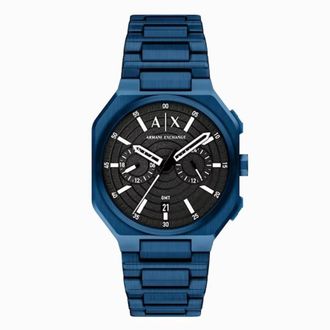 A|X Armani Exchange A|X Bass Dual-Time Quartz Black Dial Mens Watch AX1477