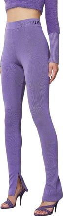 Patrizia Pepe Leggings - Dames - Leggings - Paars - XS - Katoen - Broeken