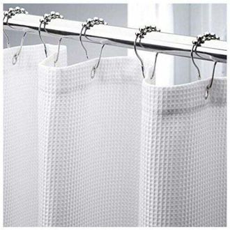 OEM Cortina De Ducha Con Tejido De Gofre, 180 X 180 Cm, Cortina De Ducha Resistente Con Tejido De Gofre, Cortina De Ducha Para Ba&ntilde;o - Crezuo