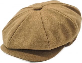 Generic Major Wear Wool Baker Boy Cap in Camel, Size: Large-XL