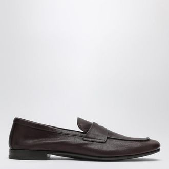 Prada Dark brown leather loafers
