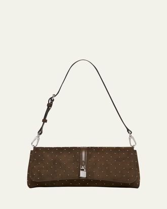 Stella McCartney Ryder Faux Suede Pochette Shoulder Bag
