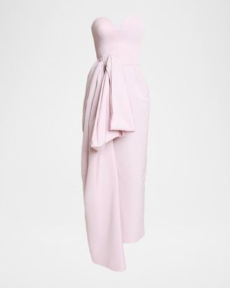 Givenchy Strapless Bow Bustier Gown
