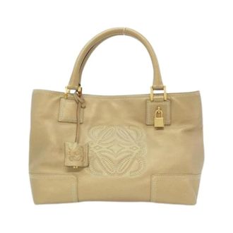 Loewe Pre-owned Handbags, female, Yellow, Size: ONE SIZE Pre-owned Leather Handbag