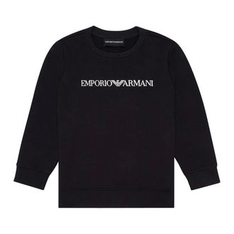 Emporio Armani Sweatshirt - male - Emporio Armani - Kids Sweatshirts - Blue - 12 Y - Kids