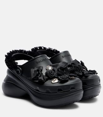 Balenciaga x Crocs Jibbitz platform mules