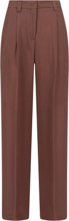 Incotex Brown Tailored Silk Blend Pants