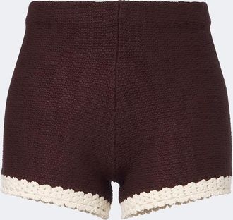 Poss&eacute; Hattie crochet-trimmed shorts