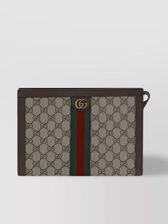 Gucci logo-print beauty case clutch bag