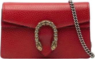 Gucci Pre-owned Cross Body Bags, female, Red, Size: ONE SIZE Pre-owned Dionysus Cross Body Bag