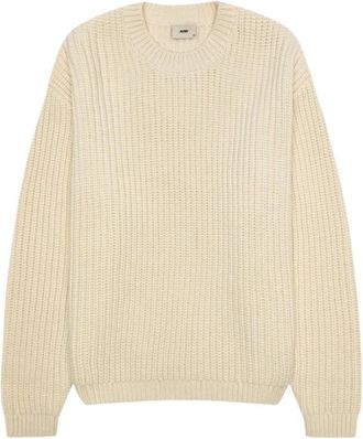 Autry Ronde hals gebreide trui - Heren - Ronde hals truien - Beige - S - Truien & Vesten
