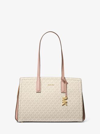 Michael Kors Laila Medium Signature Logo Tote Bag