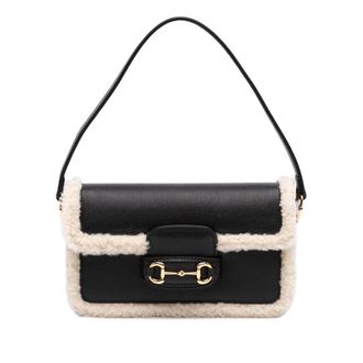 Gucci Pre-owned Gucci Mini Shearling Calfskin 1955 Horsebit Handbag Ladies 60KPQY5VVML9QWP3
