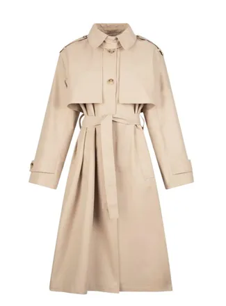 Liu Jo Beige Cotton Gabardine Trench Coat