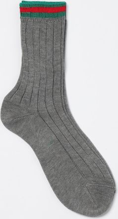 Gucci Calze Web in cotone a coste