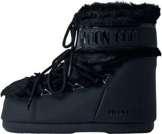 Moon Boot Icon Low Nylon Laarzen - Dames - Winterlaarzen - Zwart - 36 EU - Nylon - Schoenen