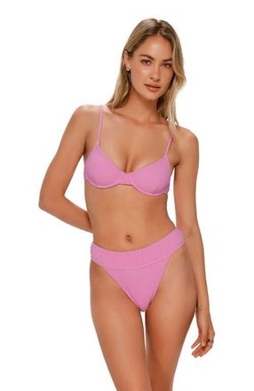 Swim Systems Byron High Waist Bikini Swim Bottoms in Cotton Candy Scrunch at Nordstrom, Size X-Small