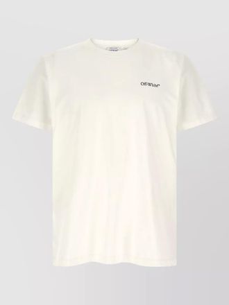 Off-white cotton printed t-shirt