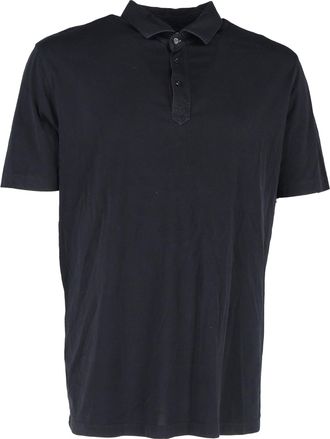 Brunello Cucinelli Short Sleeve Polo Shirt in Black Cotton
